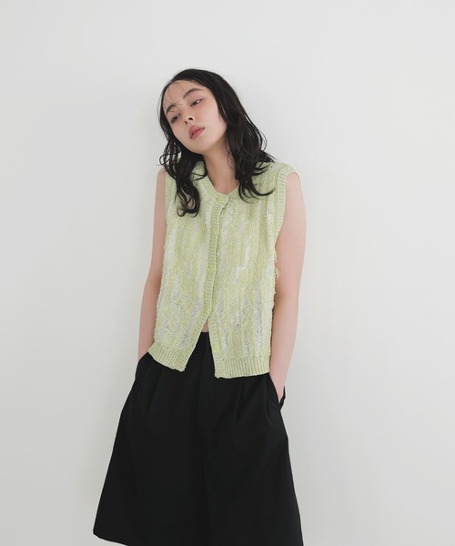 B　5/16 1moresheep天使の羽スペシャルプリントナイロンベスト HECT】Water Repellent Nylon Half Zip Vest / 撥水ナイロン