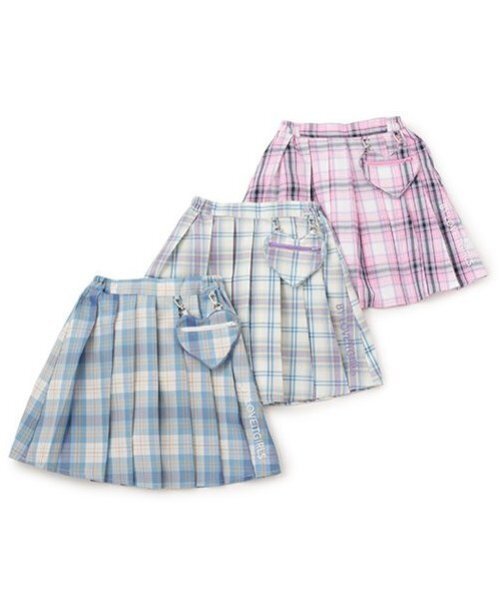 by LOVEiT（バイラビット）の「【ニコ☆プチ掲載】ハートポシェットスカート（スカート・キッズ・ラベンダー/サックスブルー/ピンク・150cm/160cm/120cm/130cm/140cm）」の14枚目の写真