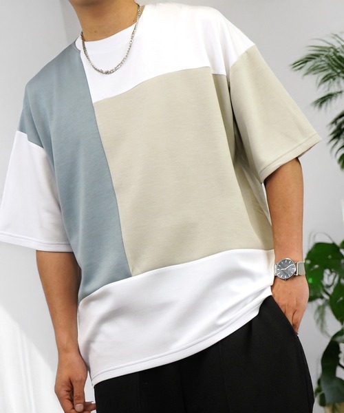 L'atelier(ラトリエ)の「肌触り ストレッチ Tシャツ半袖 冷感 ロゴ 無地(Tシャツ/カットソー・メンズ・ホワイト系1/ホワイト系2/ホワイト系3/ブラック系1/ブラック系2/ブラック系3/グレー系2/グレー系3/ブルー系1/ブルー系2/ブルー系3・L/M)」の2枚目の写真