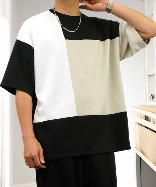 L'atelier(ラトリエ)の「肌触り ストレッチ Tシャツ半袖 冷感 ロゴ 無地(Tシャツ/カットソー・メンズ・ホワイト系1/ホワイト系2/ホワイト系3/ブラック系1/ブラック系2/ブラック系3/グレー系2/グレー系3/ブルー系1/ブルー系2/ブルー系3・L/M)」の5枚目の写真