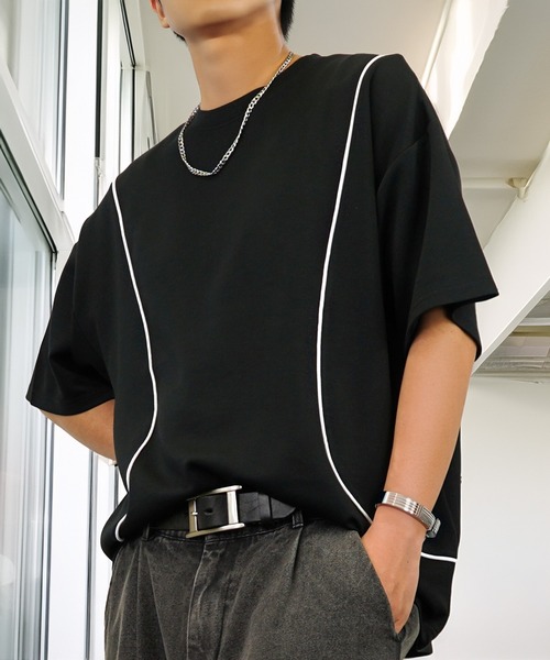 L'atelier(ラトリエ)の「肌触り ストレッチ Tシャツ半袖 冷感 ロゴ 無地(Tシャツ/カットソー・メンズ・ホワイト系1/ホワイト系2/ホワイト系3/ブラック系1/ブラック系2/ブラック系3/グレー系2/グレー系3/ブルー系1/ブルー系2/ブルー系3・L/M)」の1枚目の写真