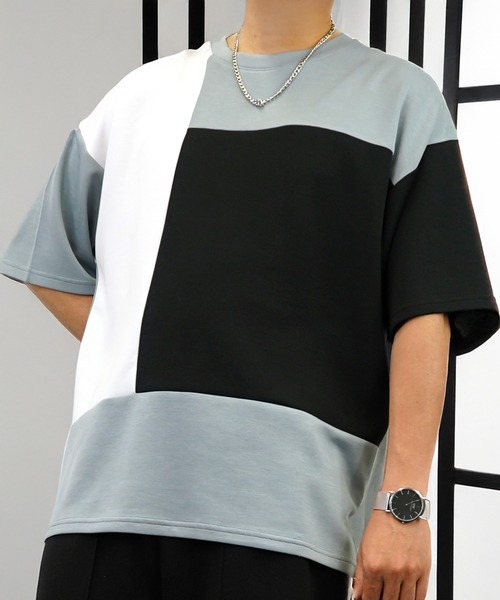 L'atelier(ラトリエ)の「肌触り ストレッチ Tシャツ半袖 冷感 ロゴ 無地(Tシャツ/カットソー・メンズ・ホワイト系1/ホワイト系2/ホワイト系3/ブラック系1/ブラック系2/ブラック系3/グレー系2/グレー系3/ブルー系1/ブルー系2/ブルー系3・L/M)」の9枚目の写真