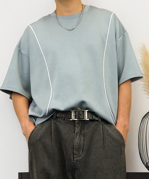 L'atelier(ラトリエ)の「肌触り ストレッチ Tシャツ半袖 冷感 ロゴ 無地(Tシャツ/カットソー・メンズ・ホワイト系1/ホワイト系2/ホワイト系3/ブラック系1/ブラック系2/ブラック系3/グレー系2/グレー系3/ブルー系1/ブルー系2/ブルー系3・L/M)」の10枚目の写真
