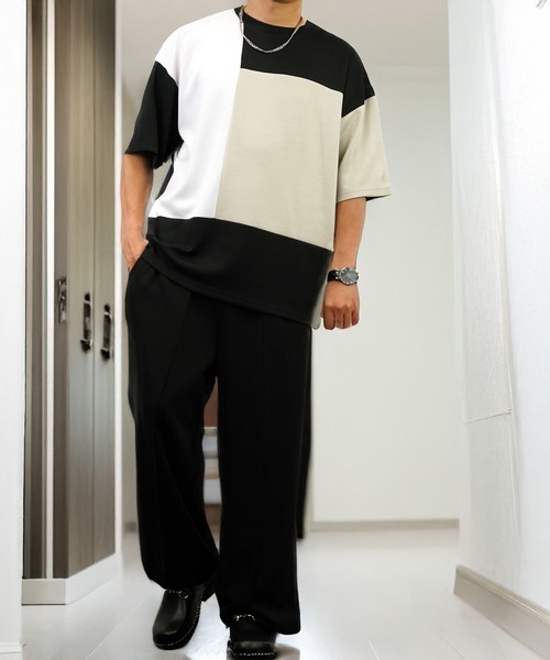 L'atelier(ラトリエ)の「肌触り ストレッチ Tシャツ半袖 冷感 ロゴ 無地(Tシャツ/カットソー・メンズ・ホワイト系1/ホワイト系2/ホワイト系3/ブラック系1/ブラック系2/ブラック系3/グレー系2/グレー系3/ブルー系1/ブルー系2/ブルー系3・L/M)」の16枚目の写真