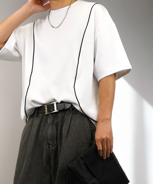 L'atelier(ラトリエ)の「肌触り ストレッチ Tシャツ半袖 冷感 ロゴ 無地(Tシャツ/カットソー・メンズ・ホワイト系1/ホワイト系2/ホワイト系3/ブラック系1/ブラック系2/ブラック系3/グレー系2/グレー系3/ブルー系1/ブルー系2/ブルー系3・L/M)」の18枚目の写真