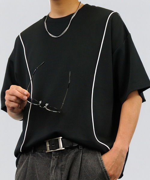 L'atelier(ラトリエ)の「肌触り ストレッチ Tシャツ半袖 冷感 ロゴ 無地(Tシャツ/カットソー・メンズ・ホワイト系1/ホワイト系2/ホワイト系3/ブラック系1/ブラック系2/ブラック系3/グレー系2/グレー系3/ブルー系1/ブルー系2/ブルー系3・L/M)」の19枚目の写真