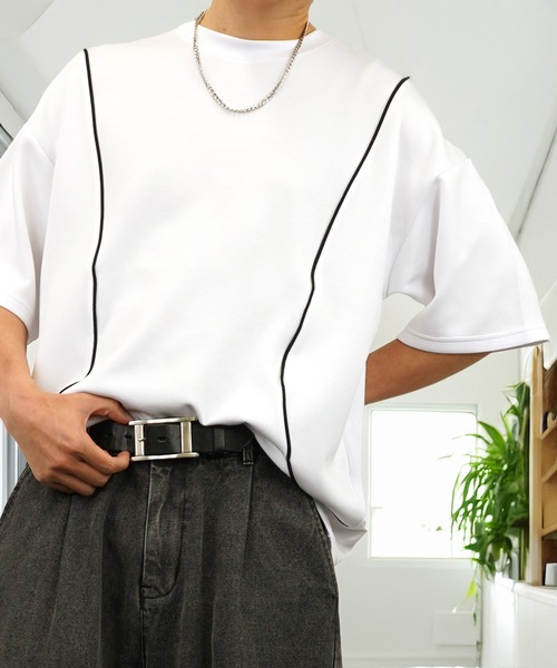 L'atelier(ラトリエ)の「肌触り ストレッチ Tシャツ半袖 冷感 ロゴ 無地(Tシャツ/カットソー・メンズ・ホワイト系1/ホワイト系2/ホワイト系3/ブラック系1/ブラック系2/ブラック系3/グレー系2/グレー系3/ブルー系1/ブルー系2/ブルー系3・L/M)」の12枚目の写真