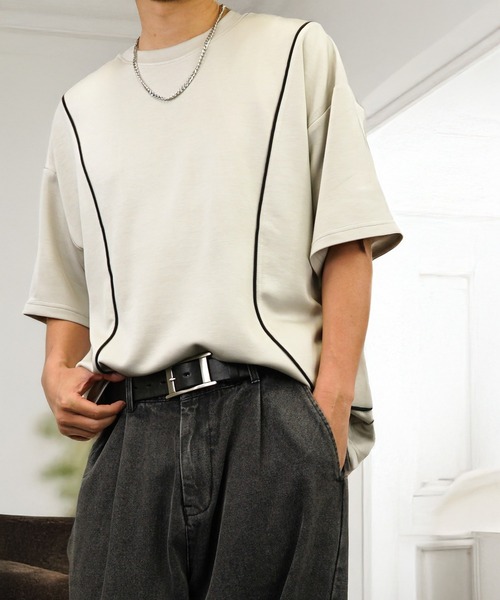 L'atelier(ラトリエ)の「肌触り ストレッチ Tシャツ半袖 冷感 ロゴ 無地(Tシャツ/カットソー・メンズ・ホワイト系1/ホワイト系2/ホワイト系3/ブラック系1/ブラック系2/ブラック系3/グレー系2/グレー系3/ブルー系1/ブルー系2/ブルー系3・L/M)」の14枚目の写真