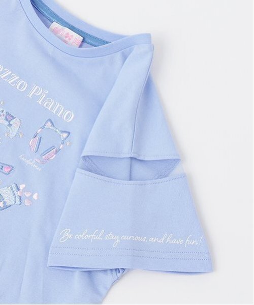 メゾピアノ新品新作タグ付きゲームアイコン 半袖Tシャツ120