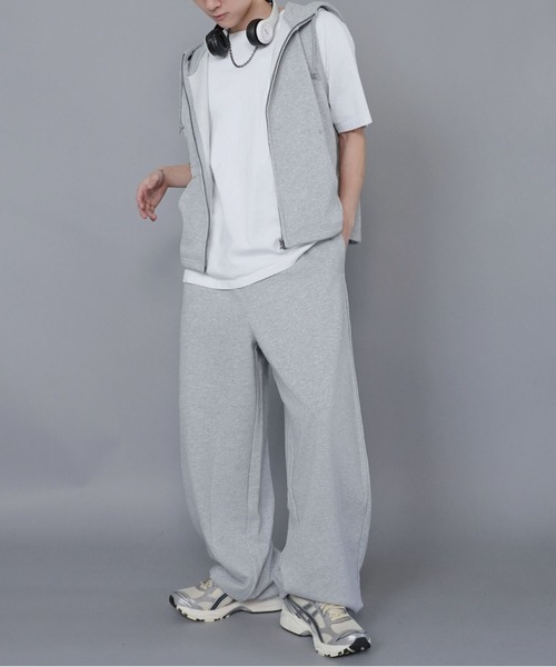 SPINNS（スピンズ）の「スウェットパンツ/バギーワイドシルエット/セットアップ対応（その他パンツ・メンズ・杢グレー/アッシュグレー/ブラック・L/M/S）」の4枚目の写真