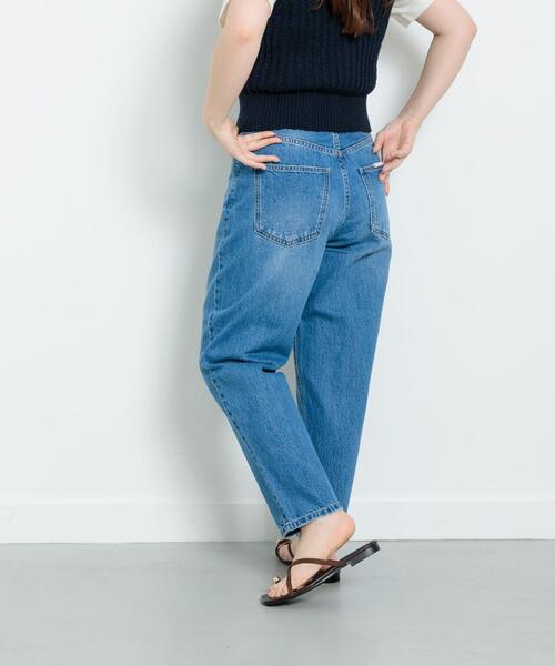 URBAN RESEARCH Sonny Label（アーバンリサーチサニーレーベル）の「『34サイズ/低身長向けも展開』ワイドテーパードデニム（デニムパンツ・レディース・ブルー/ホワイト・34/36/38）」の14枚目の写真