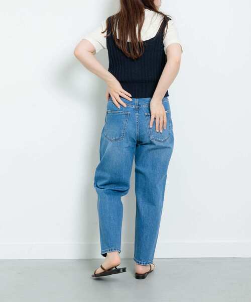 34サイズ/低身長向けも展開』ワイドテーパードデニム（デニム