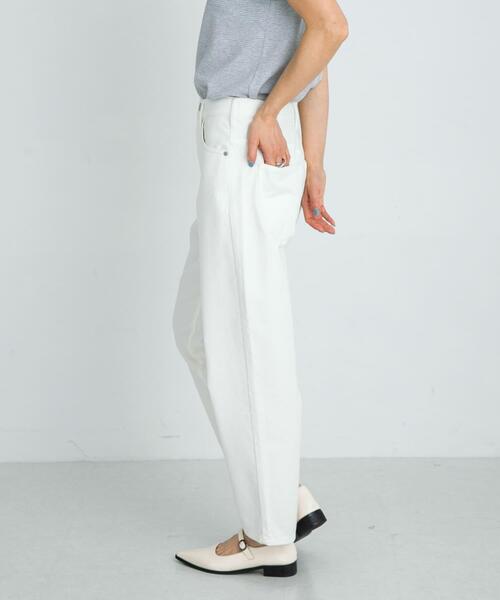 URBAN RESEARCH Sonny Label（アーバンリサーチサニーレーベル）の「『34サイズ/低身長向けも展開』ワイドテーパードデニム（デニムパンツ・レディース・ブルー/ホワイト・34/36/38）」の13枚目の写真