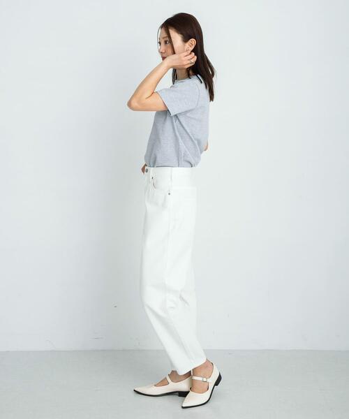 URBAN RESEARCH Sonny Label（アーバンリサーチサニーレーベル）の「『34サイズ/低身長向けも展開』ワイドテーパードデニム（デニムパンツ・レディース・ブルー/ホワイト・34/36/38）」の10枚目の写真