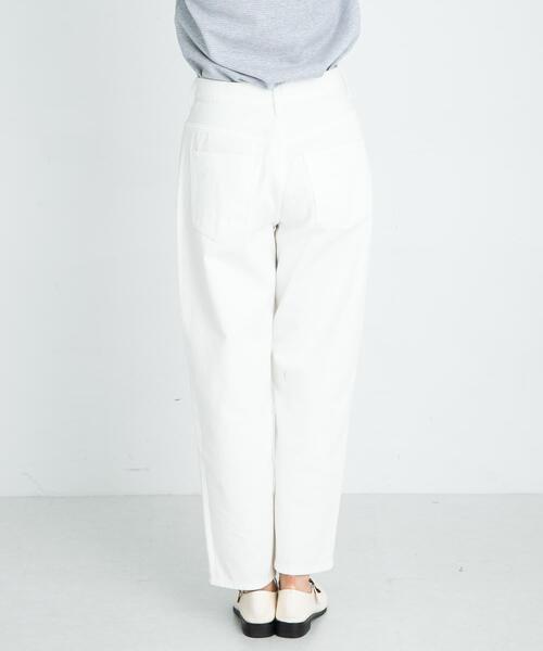 URBAN RESEARCH Sonny Label（アーバンリサーチサニーレーベル）の「『34サイズ/低身長向けも展開』ワイドテーパードデニム（デニムパンツ・レディース・ブルー/ホワイト・34/36/38）」の5枚目の写真