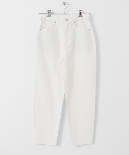 URBAN RESEARCH Sonny Label（アーバンリサーチサニーレーベル）の「『34サイズ/低身長向けも展開』ワイドテーパードデニム（デニムパンツ・レディース・ブルー/ホワイト・34/36/38）」の4枚目の写真