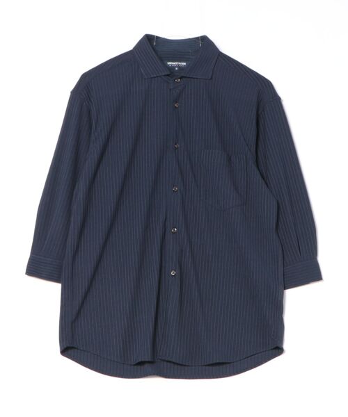 UNION STATION(ユニオンステーション)の「針抜きテレコジャージー7分袖シャツ(シャツ/ブラウス・メンズ・ホワイト/イエロー/ネイビー・M/L/LL)」の13枚目の写真