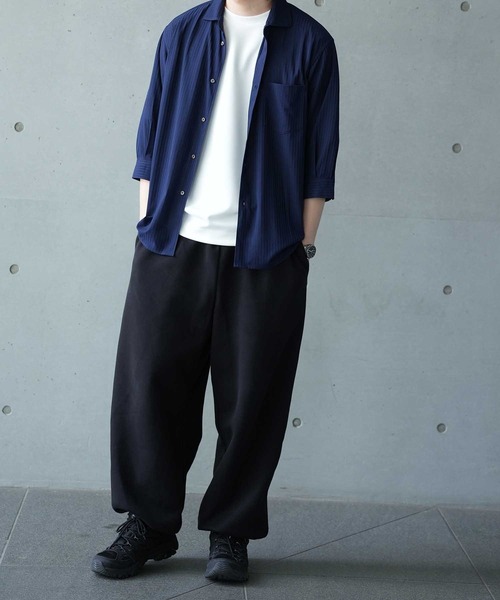 UNION STATION(ユニオンステーション)の「針抜きテレコジャージー7分袖シャツ(シャツ/ブラウス・メンズ・ホワイト/イエロー/ネイビー・M/L/LL)」の11枚目の写真