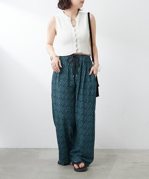【未使用品】ISABEL MARANT ETOILE コットン総柄イージーパンツ 2025年最新】ISABEL MARANT ETOILE レディース カジュアルパンツ