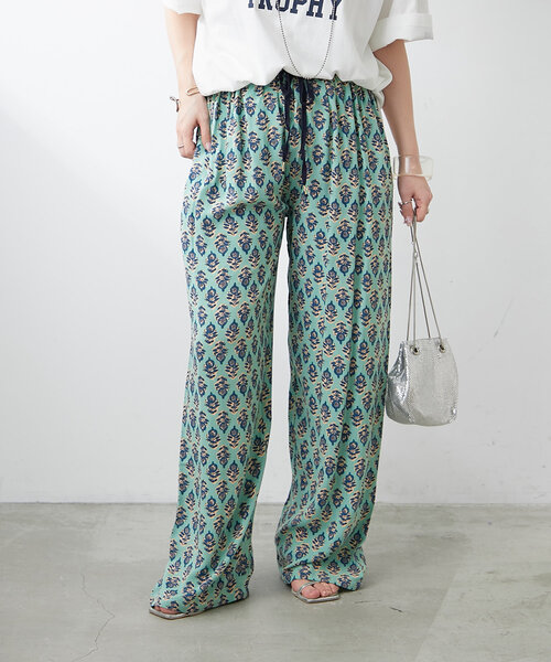 【未使用品】ISABEL MARANT ETOILE コットン総柄イージーパンツ 未使用品】ISABEL MARANT ETOILE コットン総柄イージーパンツ