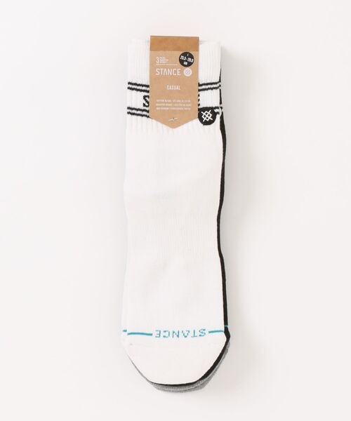 STANCE（スタンス）の「STANCE/スタンス ソックス BASIC QUARTER 3 PACK 3足組 A356A24BAS（ソックス/靴下・メンズ・ピンク/マルチ/ホワイト・S/L）」の8枚目の写真