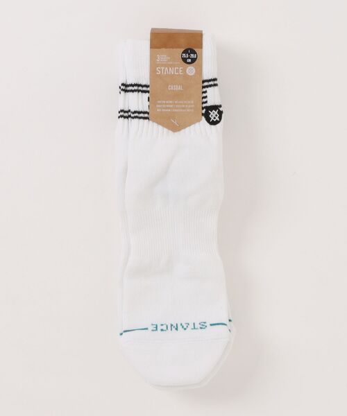 STANCE（スタンス）の「STANCE/スタンス ソックス BASIC QUARTER 3 PACK 3足組 A356A24BAS（ソックス/靴下・メンズ・ピンク/マルチ/ホワイト・S/L）」の4枚目の写真