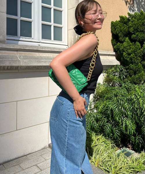 BLUE×PALANG（ブルーパラン）の「SLIT LONG DENIM SKIRT（デニムスカート・レディース・ライトブルー/ダークブルー・MEDIUM/SMALL）」の21枚目の写真