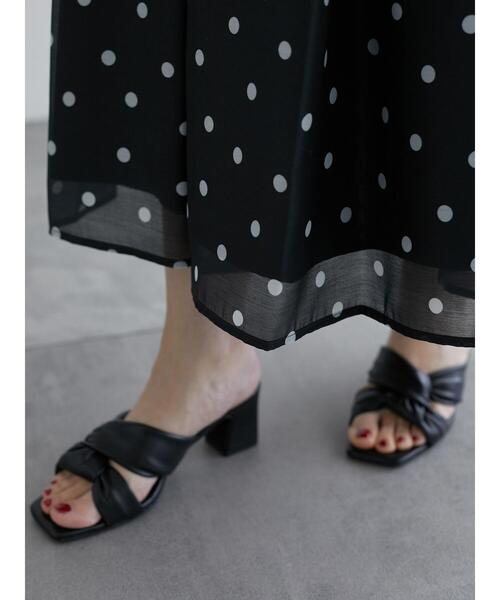 Te chichi（テチチ）の「ドットタックフレアスカート（スカート・レディース・ブラック/ベージュ・F）」の11枚目の写真