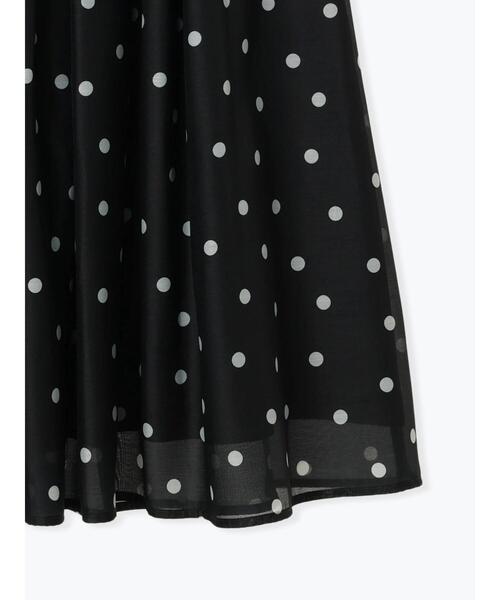 Te chichi（テチチ）の「ドットタックフレアスカート（スカート・レディース・ブラック/ベージュ・F）」の5枚目の写真