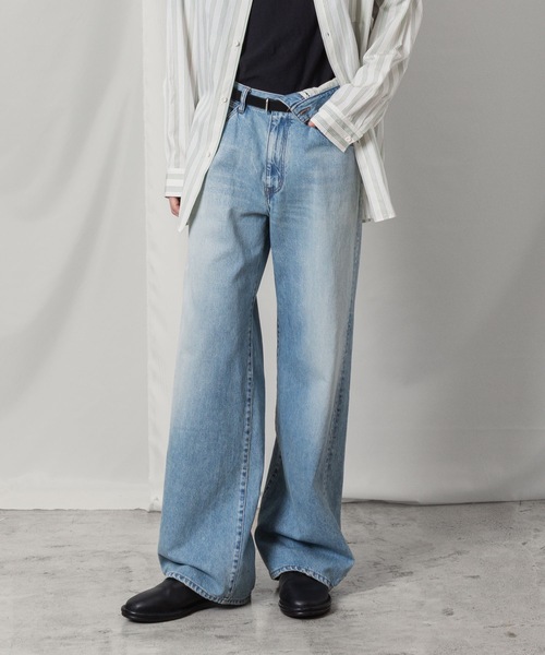 ATTACHMENT(アタッチメント)の「11OZデニム フラップジーンズ / 11OZ DENIM FLAP JEANS(デニムパンツ・メンズ・ライトインディゴブルー/ブラック・2/1/3)」の19枚目の写真