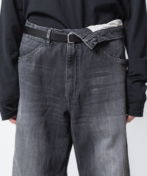 ATTACHMENT（アタッチメント）の「11OZデニム フラップジーンズ / 11OZ DENIM FLAP JEANS（デニムパンツ・メンズ・ライトインディゴブルー/ブラック・2/1/3）」の18枚目の写真