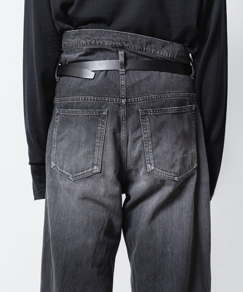 ATTACHMENT（アタッチメント）の「11OZデニム フラップジーンズ / 11OZ DENIM FLAP JEANS（デニムパンツ・メンズ・ライトインディゴブルー/ブラック・2/1/3）」の20枚目の写真