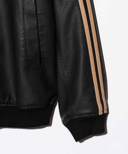 Synth Leather Track Jacket / シンセレザートラックジャケット