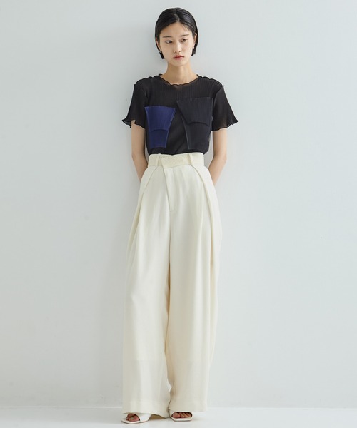 STUDIOUS パンツ レディース STUDIOUS パンツ 「STUDIOUS/ステュディオス」BACK SATIN SIDE