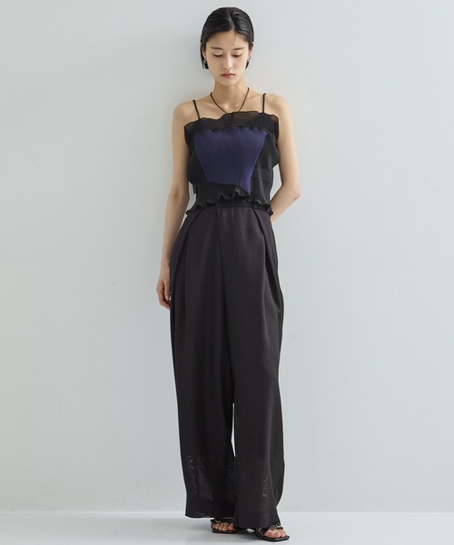 Studious パンツ　サイズ2 mesh trousers STUDIOUS パンツ 「STUDIOUS/ステュディオス」Asymmetric Front