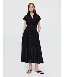 GAP ブラックデニムワンピース デニム マキシワンピース