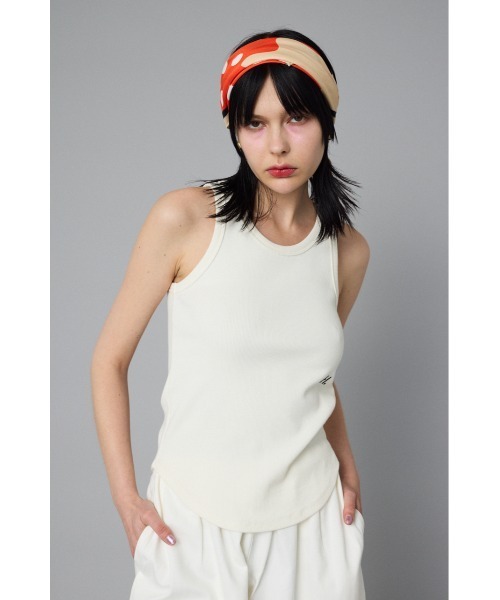 HeRIN.CYE(ヘリンドットサイ)の「H tank top Hタンクトップ(Tシャツ/カットソー・レディース・ホワイト/レッド/ベージュ/ブラック/グレー・FREE)」の2枚目の写真