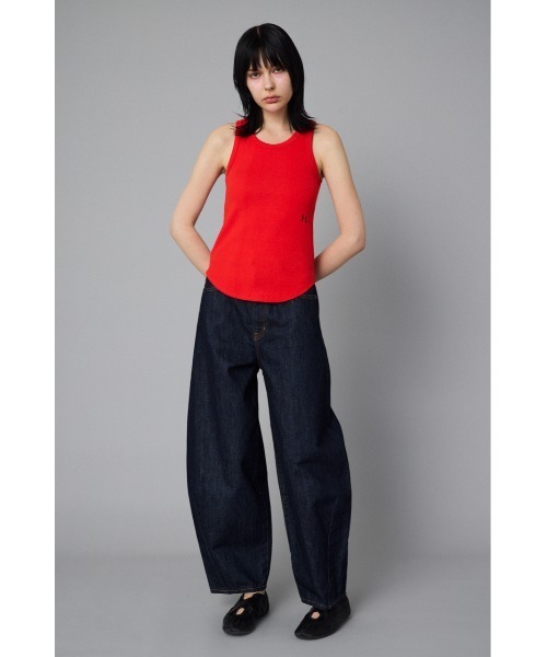 HeRIN.CYE(ヘリンドットサイ)の「H tank top Hタンクトップ(Tシャツ/カットソー・レディース・ホワイト/レッド/ベージュ/ブラック/グレー・FREE)」の6枚目の写真