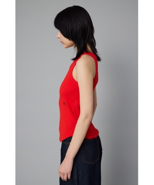 HeRIN.CYE(ヘリンドットサイ)の「H tank top Hタンクトップ(Tシャツ/カットソー・レディース・ホワイト/レッド/ベージュ/ブラック/グレー・FREE)」の7枚目の写真