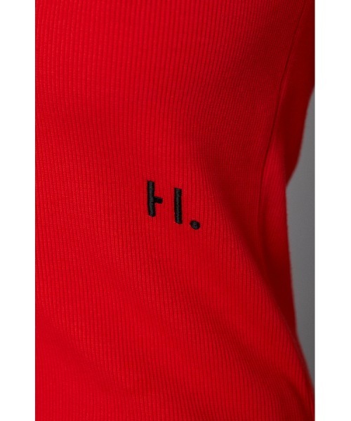 HeRIN.CYE(ヘリンドットサイ)の「H tank top Hタンクトップ(Tシャツ/カットソー・レディース・ホワイト/レッド/ベージュ/ブラック/グレー・FREE)」の9枚目の写真