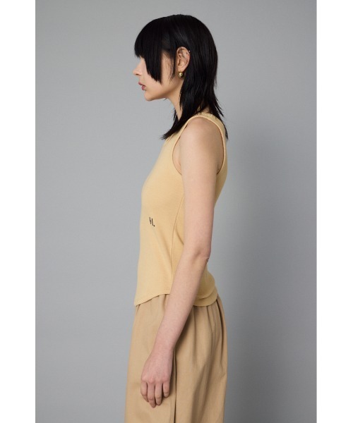 HeRIN.CYE(ヘリンドットサイ)の「H tank top Hタンクトップ(Tシャツ/カットソー・レディース・ホワイト/レッド/ベージュ/ブラック/グレー・FREE)」の15枚目の写真