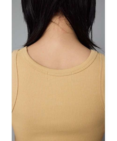 HeRIN.CYE(ヘリンドットサイ)の「H tank top Hタンクトップ(Tシャツ/カットソー・レディース・ホワイト/レッド/ベージュ/ブラック/グレー・FREE)」の18枚目の写真