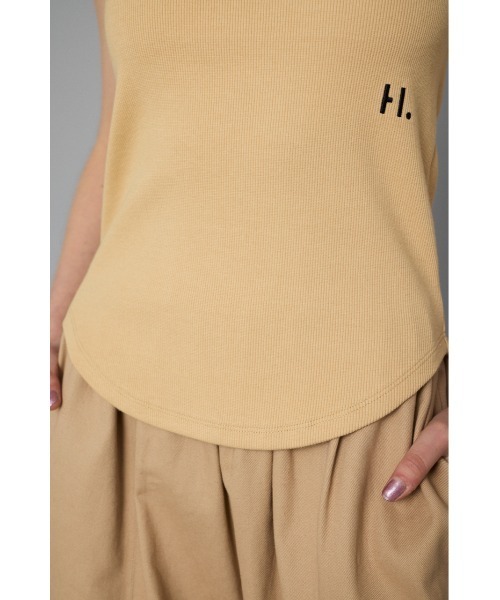 HeRIN.CYE(ヘリンドットサイ)の「H tank top Hタンクトップ(Tシャツ/カットソー・レディース・ホワイト/レッド/ベージュ/ブラック/グレー・FREE)」の19枚目の写真