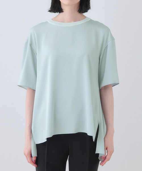 INDIVI（インディヴィ）の「【バックシャン】デザインTブラウス（Tシャツ/カットソー・レディース・ブラック/サックスブルー/ホワイト/ライトグレー・05/13/15 /34/38）」の10枚目の写真