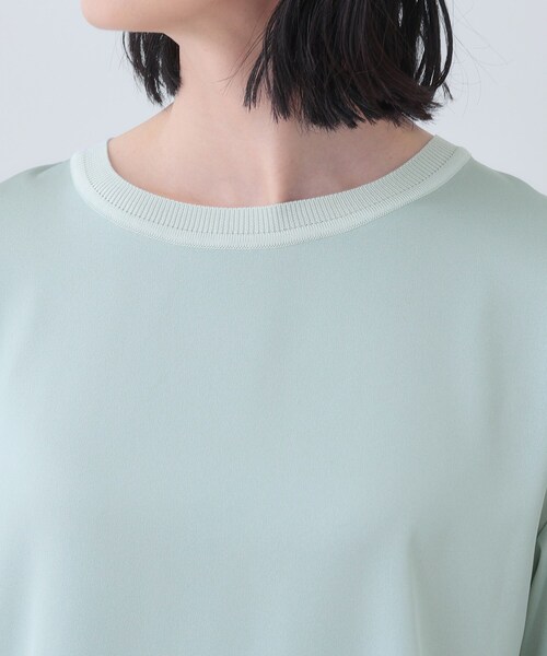 INDIVI（インディヴィ）の「【バックシャン】デザインTブラウス（Tシャツ/カットソー・レディース・ブラック/サックスブルー/ホワイト/ライトグレー・05/13/15 /34/38）」の7枚目の写真