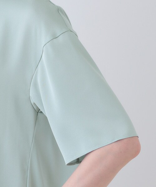 INDIVI（インディヴィ）の「【バックシャン】デザインTブラウス（Tシャツ/カットソー・レディース・ブラック/サックスブルー/ホワイト/ライトグレー・05/13/15 /34/38）」の6枚目の写真