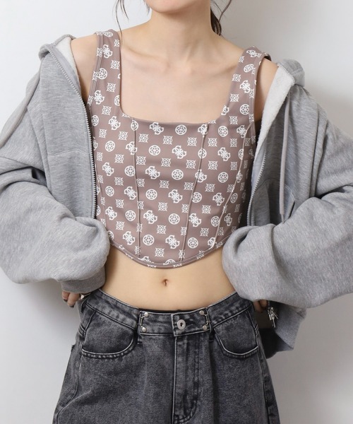 Guess(ゲス)の「GUESS NEW AGGIE ACTIVE BRA タンクトップ(タンクトップ・レディース・ベージュ・S/M)」の1枚目の写真