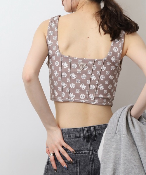 Guess(ゲス)の「GUESS NEW AGGIE ACTIVE BRA タンクトップ(タンクトップ・レディース・ベージュ・S/M)」の9枚目の写真