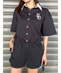 サロペット オールインワン 半袖」に該当するファッション通販