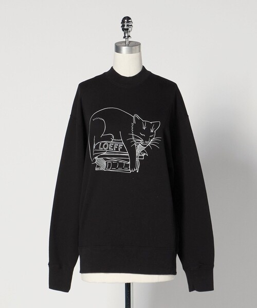 LOEFF＞スリーピング キャット スウェット UNISEX（スウェット